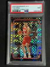 2003 Bowman Chrome X-Fractor Yao Ming #1 PSA 9 MINT Rockets LOW POP SP /150