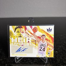 2022-23 Court Kings Walker Kessler Heir Apparent RC Auto #132/199 Jazz B5