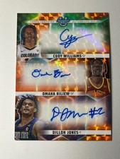2023-24 Bowman U Best Cody Williams Omaha Biliew Dillon Jones Triple Auto /10