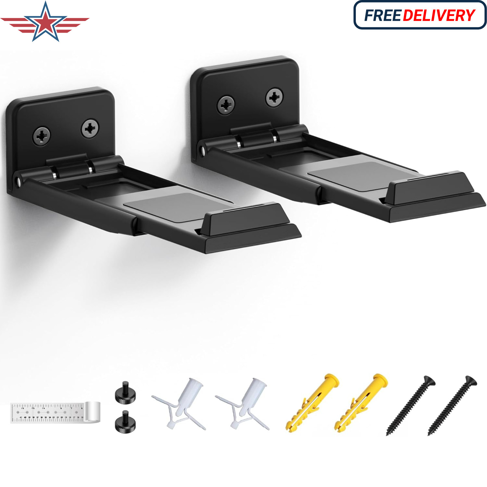 Soundbar Wall Mount Bracket for Samsung, LG, Sony, JBL, Vizio, Sonos and More, D