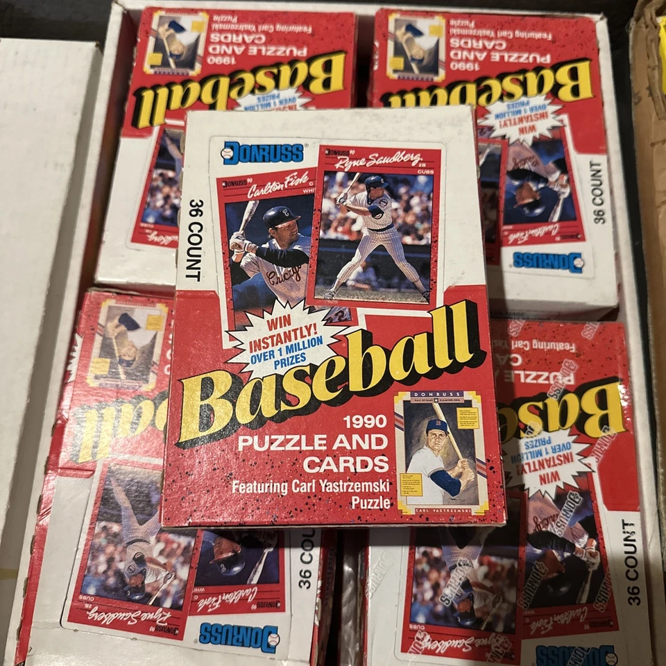 1990 DONRUSS BASEBALL WAX BOX ⭐️⭐️ 36 UNOPENED PACKS Factory Sealed