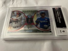 2012 Bowman Chrome #FAS-TS Allstar Trout/Segura TGA Graded 9