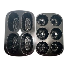 Lot of 2 Nordic Ware Bundt Cake Mini Loaf Pan...