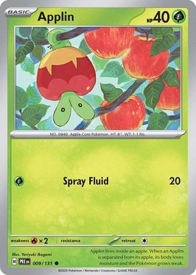Reverse Holofoil - Applin - 009/131 - SV: Prismatic Evolutions - NM