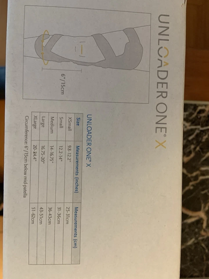 Rodilleras Ossur Unloader One X pierna derecha talla M, medial (nuevo conjunto de correas) Foto 2 de 2