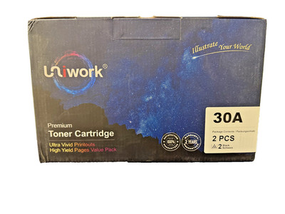 Uniwork 30A Black Toner Cartridge - Compatible CF230A Toner Cartridge