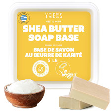 Shea Butter Soap Base - 5Lb Melt and Pour Soap Making Supplies with Organic Shea