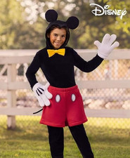 Disney Deluxe Mickey Mouse Costume for Kids XL  Missing foot covers NEW 