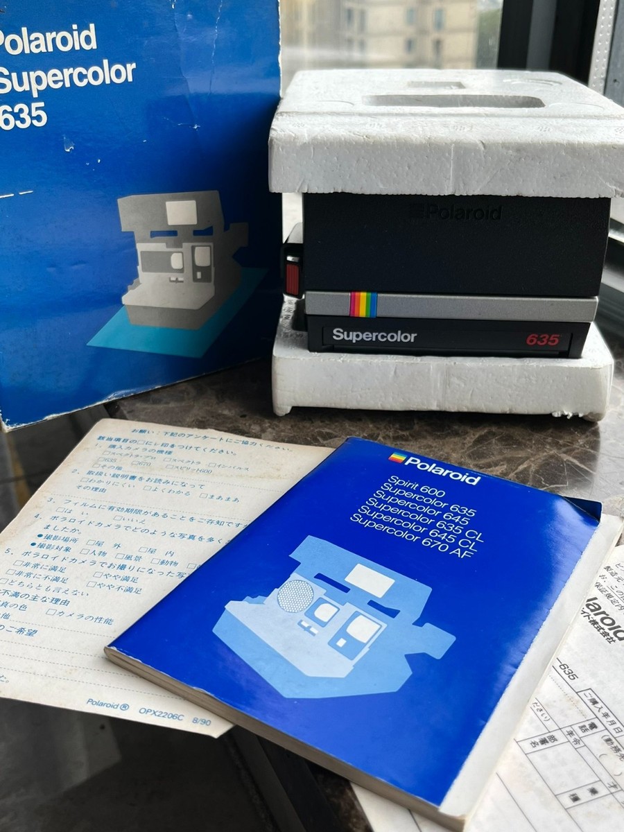 MINT Polaroid Supercolor 635 Vintage Camera 600 Series Open Box