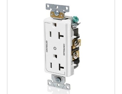 3 PACK Leviton 16352-2PW 20 Amp Decora Plus Duplex Receptacle ''Controlled'' White