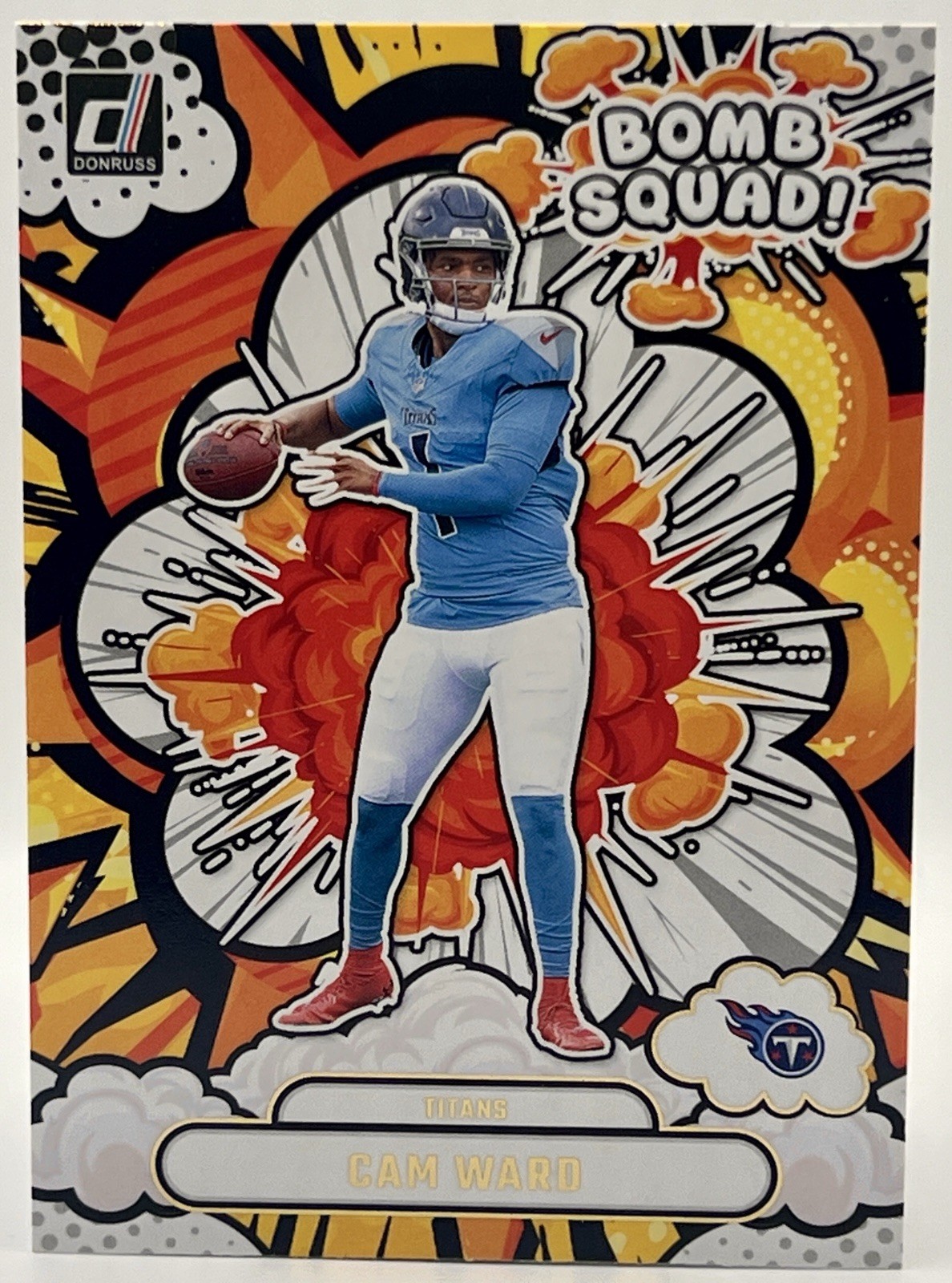 2025 Panini Donruss - Cam Ward Rookie Bomb Squad #BS-CWD Titans (RC)