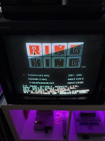NES Ring King Nintendo Entertainment System Authentic Cart Boxing Tested