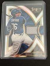 Diego Cartaya 2023 Select Select Silver Prizm Swatches Relic #106/199 - Dodgers