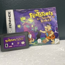 The Flintstones: Big Trouble in Bedrock Game Boy Advance . Game and Manual Teste