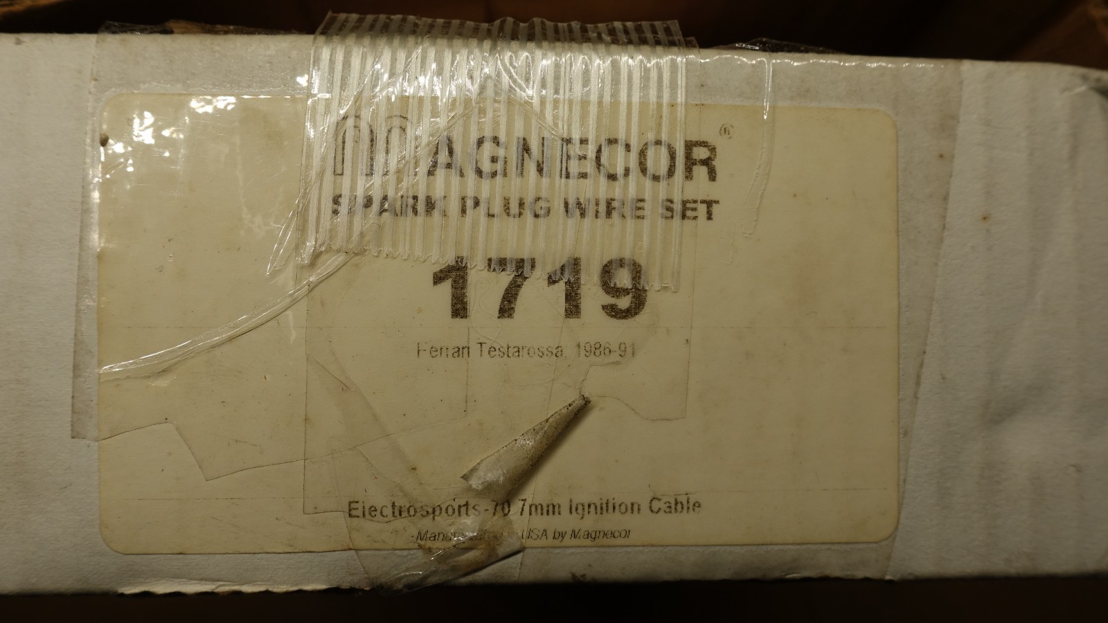 LOT of Ferrari Testarossa 1986-1991 SPARK PLUGS AND WIRES SET NGK MAGNECOR