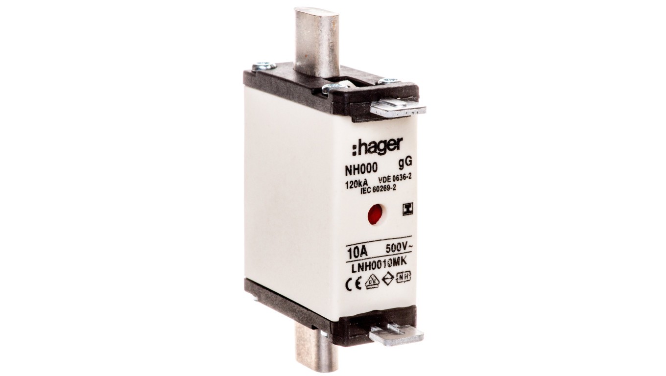 Fuse Block NH000 10A gG 500V WT-000 LNH0010MK Weber