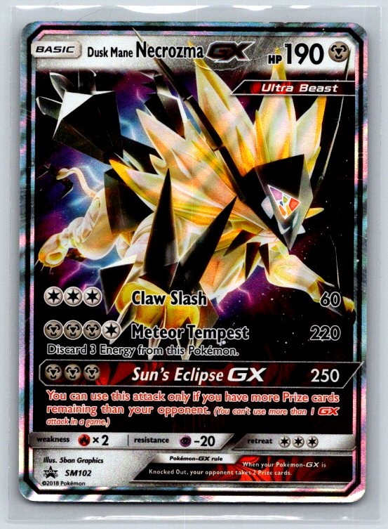 Dusk Mane Necrozma GX - SM102 Holo Sun & Moon Promo HP