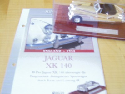 Jaguar XK 140 - Silver-Cars-Collection - Atlas-Collection - 1:43!!!