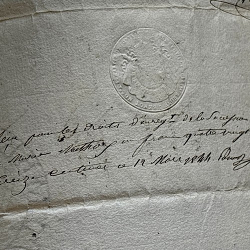NAPOLEON RELATED DOCUMENT from 1808 - Picture 4 of 7