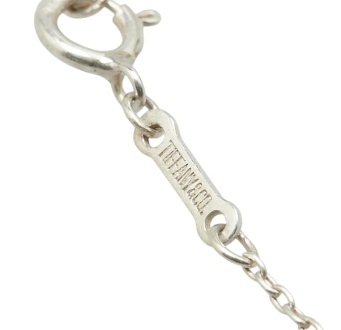 Collana lunga cerchio eterno Tiffany & Co. 32" argento 925 Peretti Auth #9221