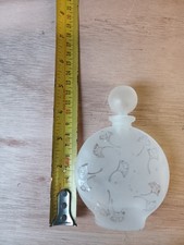 vintage collectable perfume scent bottles glass with stopper.