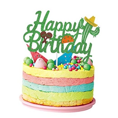 Feliz Cumpleaños Fiesta Cake Topper Mexican Themed Birthday Supplies Happy