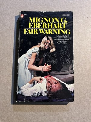 FAIR WARNING by Mignon G. Eberhart  vintage Popular Library paperback