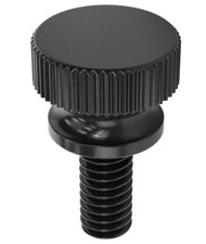 Nylon Thumb Screws, 8-32 Thread 10, Black, 3/8
