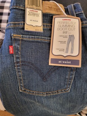 Womans New with Tags, Levi Jeans, Perfectly Slimming Boot Cut 512, Size 10S