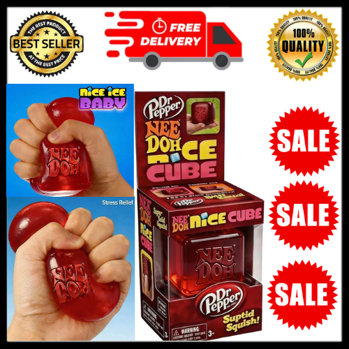 Needoh Limited Edition Dr Pepper/ Sprite Nice Cube Suptid Squish