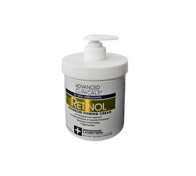 Advanced Clinicals Retinol Firming Cream 454g, Anti Aging Body Lotion, Straffend