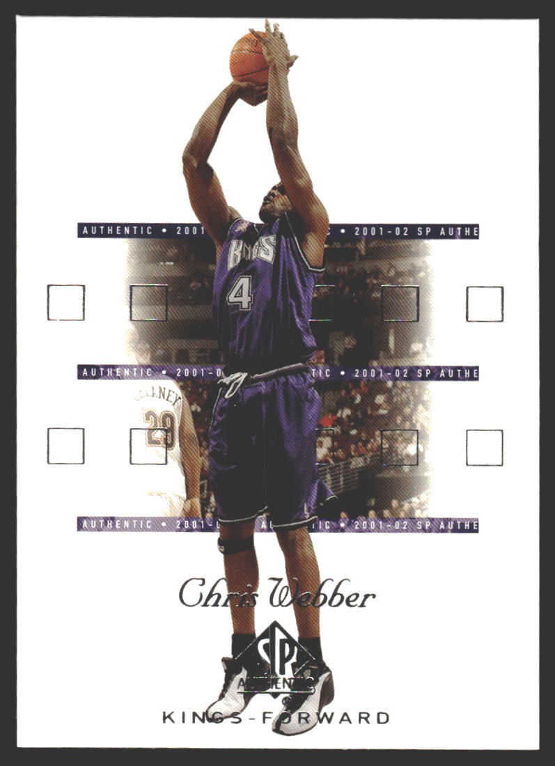 Chris Webber #73 2001-02 SP Authentic Sacramento Kings