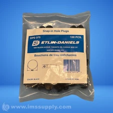 Etlin-Daniels Inc. DPE-375 Pack of 100 Snap-In Hole Plugs FNFP