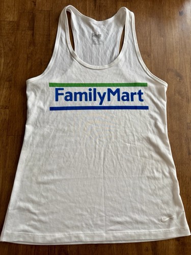 Family Mart Konbini Convenience Store Japan Women Nike Dri-Fit White Top Small
