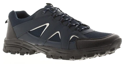 X-Hiking Chaussures De Marche Homme Entraîneurs Malawi Lacets Bleu Taille UK - Photo 1/4