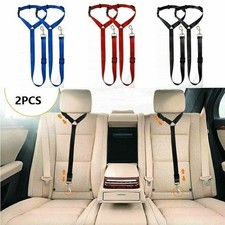 1-2PCS Dog Car Safety Seat Belt Restraint Harness Leash Travel Clip for Pet Cat