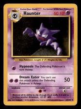 Haunter 29/102 Uncommon Base Set Unlimited Pokemon Lightly Played
