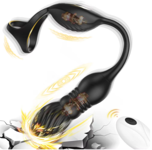 Male Thrusting Prostate Massage Remote Control Vibrator Penis Ring For Men Gay Anal Plug Remote Butt I.1048217935
