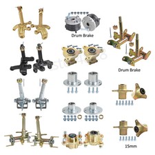 17mm Front Spindle Stub Axle Wheel Hubs for ATV Quad Buggy Golf Cart Mower Drift