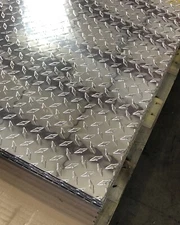 24" x 48" Aluminum Diamond Plate .025" (1/40") Thick Sheet Trailer, RV, Garages