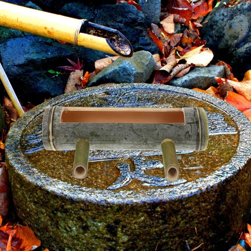 Bambus-Recycling-Brunnen, Garten-Aquarium-Wasserbrunnen, - Bild 2 von 12