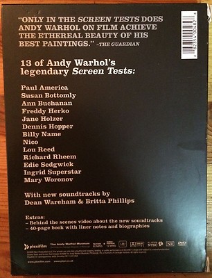 13 Most Beautiful Songs For Andy Warhols Screen Tests DVD