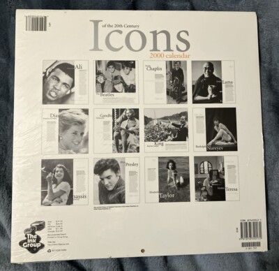 2000 Icons of the 20th Century Calendar - New/Sealed | eBay