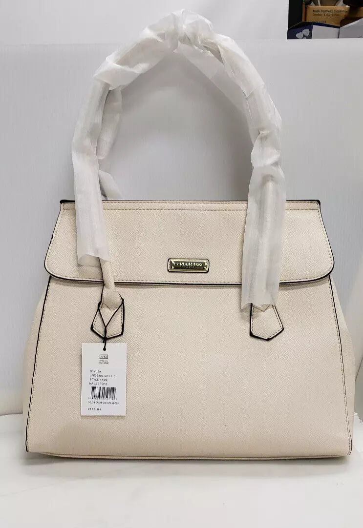 London Fog 100th Anniversary Collection Maille Tote Cream Cav. NWT