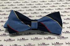 BROOKS BROTHERS Boys Blue Multicolor Red Fleece Bow Tie Silk New-Minor Flaws