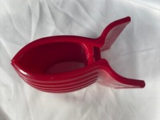 Large Vintage Red Hair Claw Clip - 90s Retro Thick Hair Accessory for Women