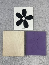 Stampin Up 2007 Big Blossom Wood Rubber Ink Stamp Flower Large Piece