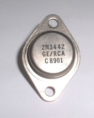 Lot De 2 Transistors 2N3442 NPN - 140V/10A/115W - Boîtier TO3 - Neufs (Sescosem/RCA)