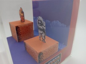 Karnov the Strongman Video Game Shadow Box Diorama Cube NES Nintendo Arcade