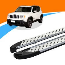 Seitenschweller passend für Jeep Renegade ab Baujahr 07/2014 SOMA Silber mit ABE